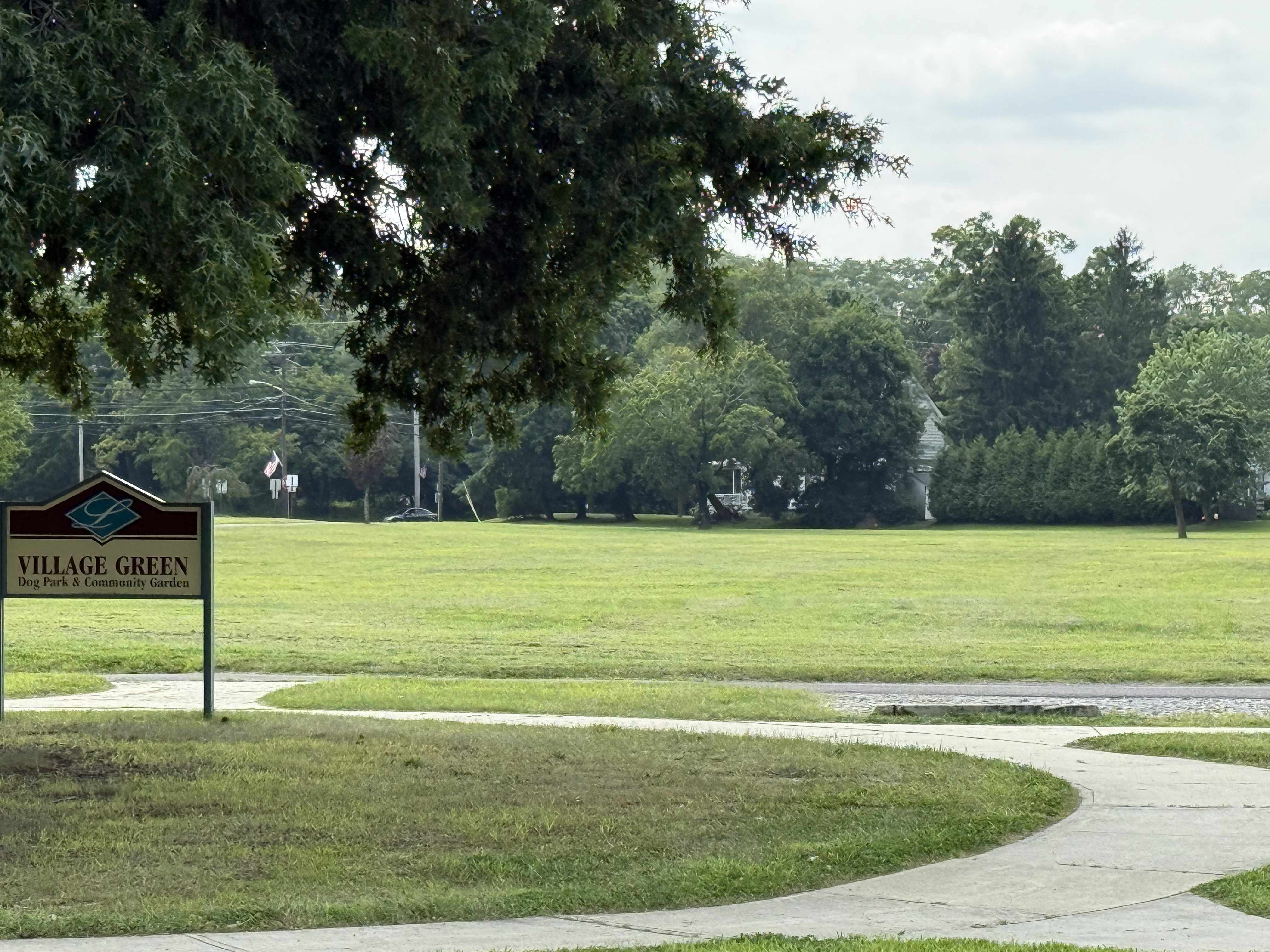 Village Green Park Sign